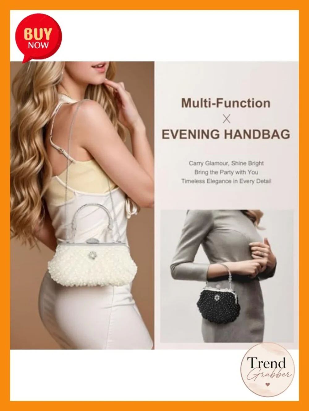 Satin Clutch Evening Bag Crossbody Purse Formal Wedding Club Handbag Detachable